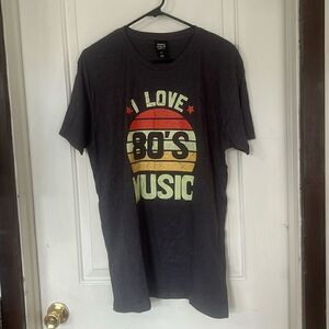I love 80s music tee